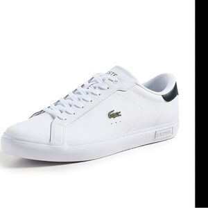 Men’s Lacoste Powercourt Sneakers –‎ White Leather – Size 11.5